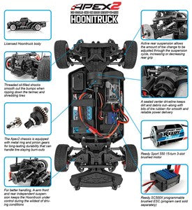 Team Associated Apex2 Hoonitruck — RTR 1/10 Electric 4WD Truck