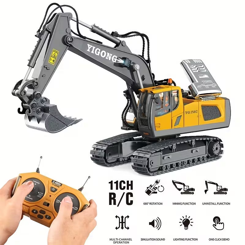 YIGONG 1/20 Scale RTR RC Excavator - Battery & Charger INCLUDED