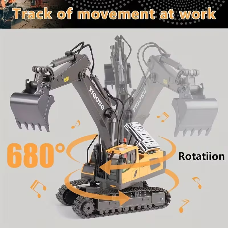 YIGONG 1/20 Scale RTR RC Excavator - Battery & Charger INCLUDED