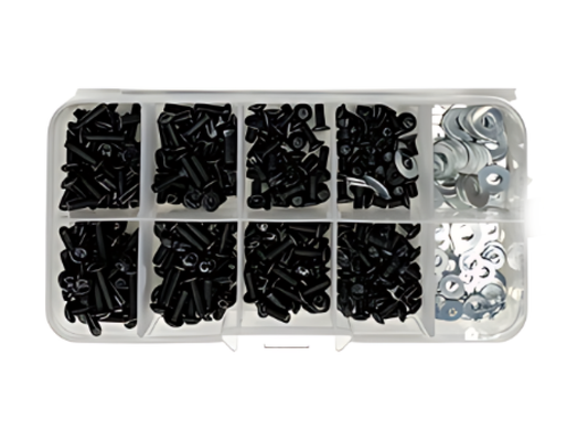 Racers Edge Stainless Steel Screw Assortment Box for 1/10 RC Car (300 pcs)