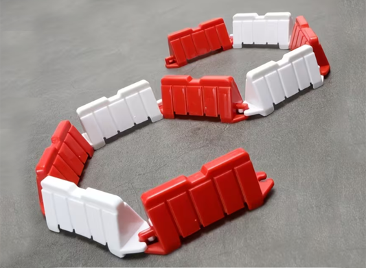 Drift Track Guard Rails 100pcs (50x Red & 50x White)