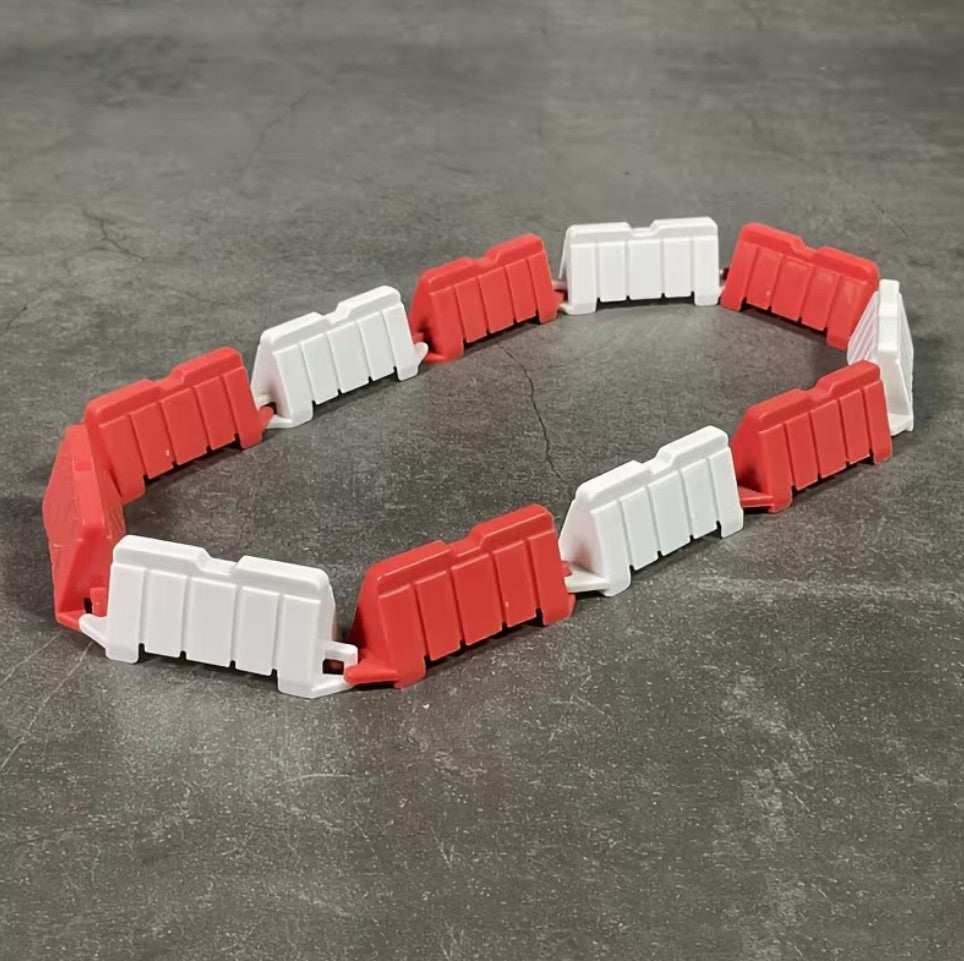 Drift Track Guard Rails 100pcs (50x Red & 50x White)