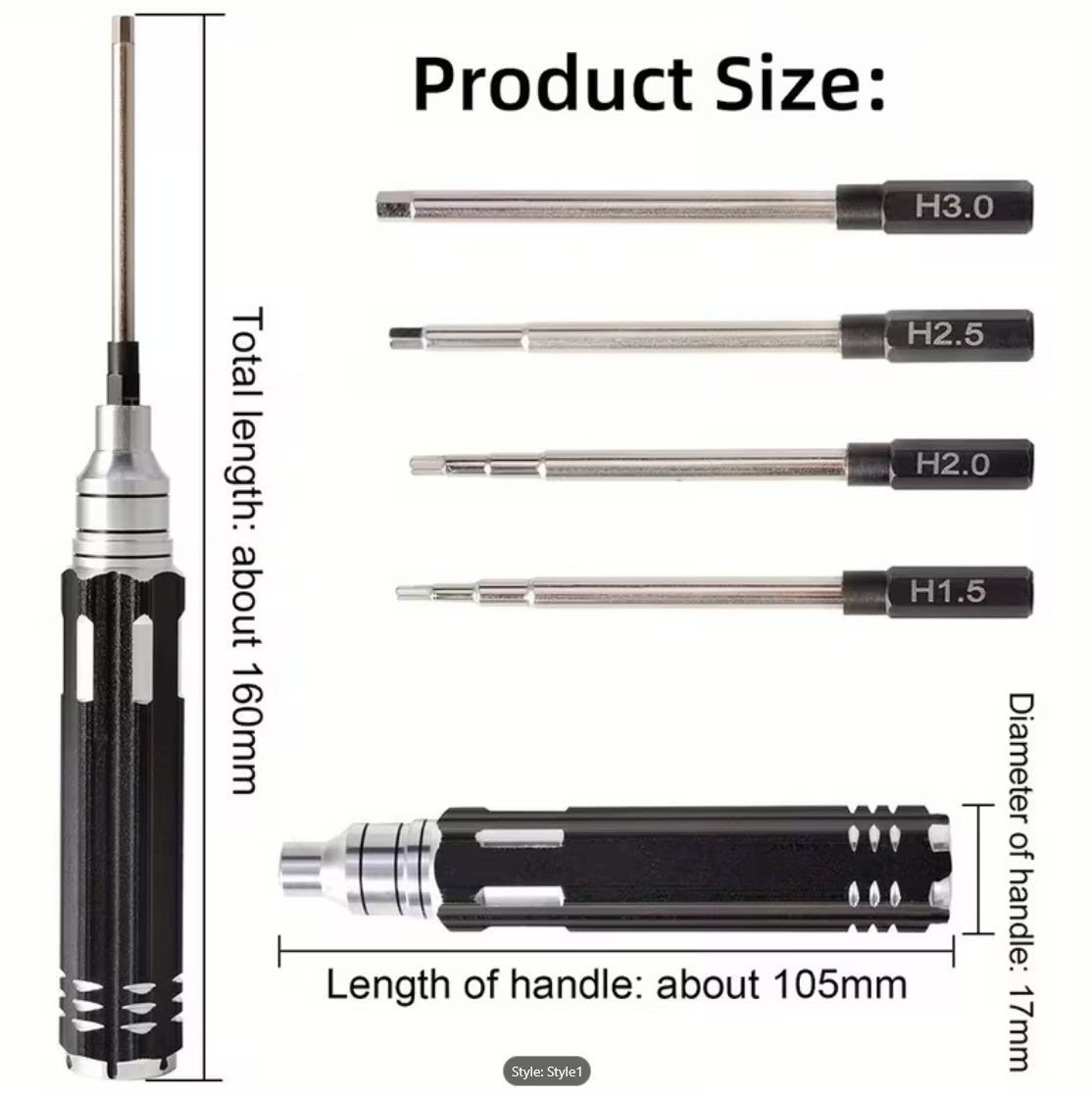 4-In-1 Hex Screwdriver Set
