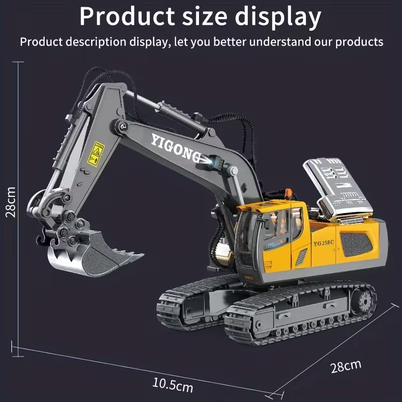 YIGONG 1/20 Scale RTR RC Excavator - Battery & Charger INCLUDED