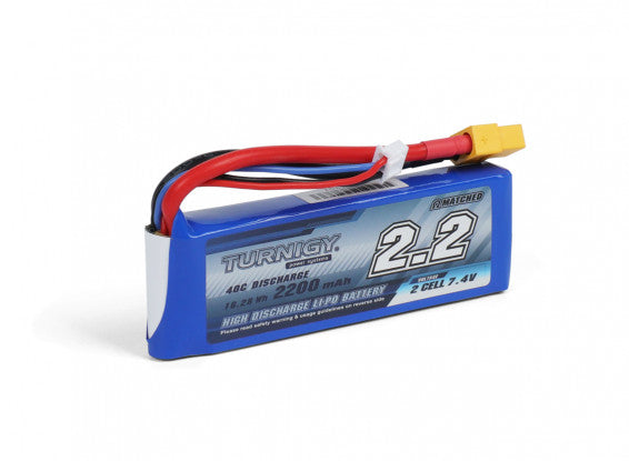 Turnigy 2s 2200mAh 7.4V w/XT60 Battery