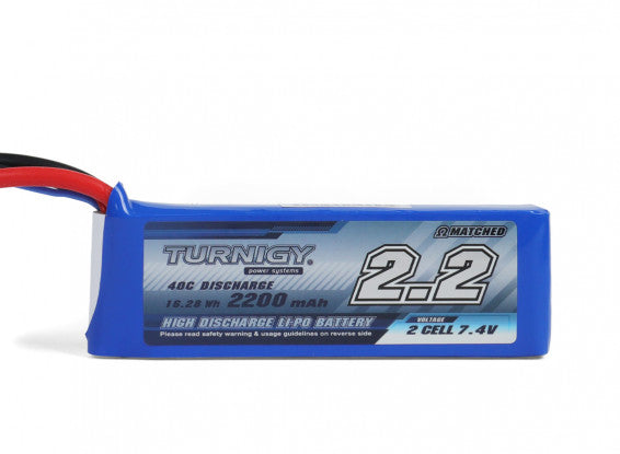 Turnigy 2s 2200mAh 7.4V w/XT60 Battery