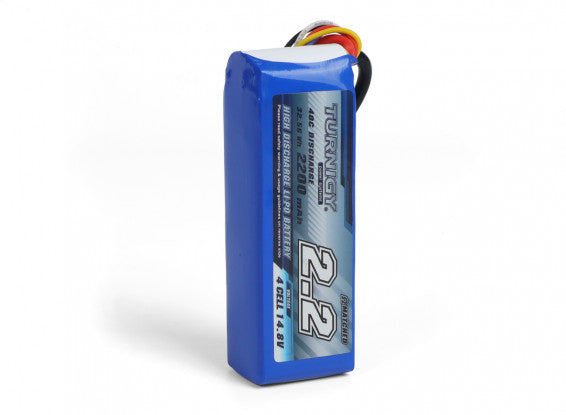 Turnigy 4s 2200mAh 14.8V 40C LiPo Battery Pack w/XT60